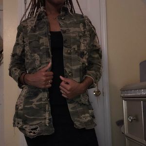 Distressed Camo jacket